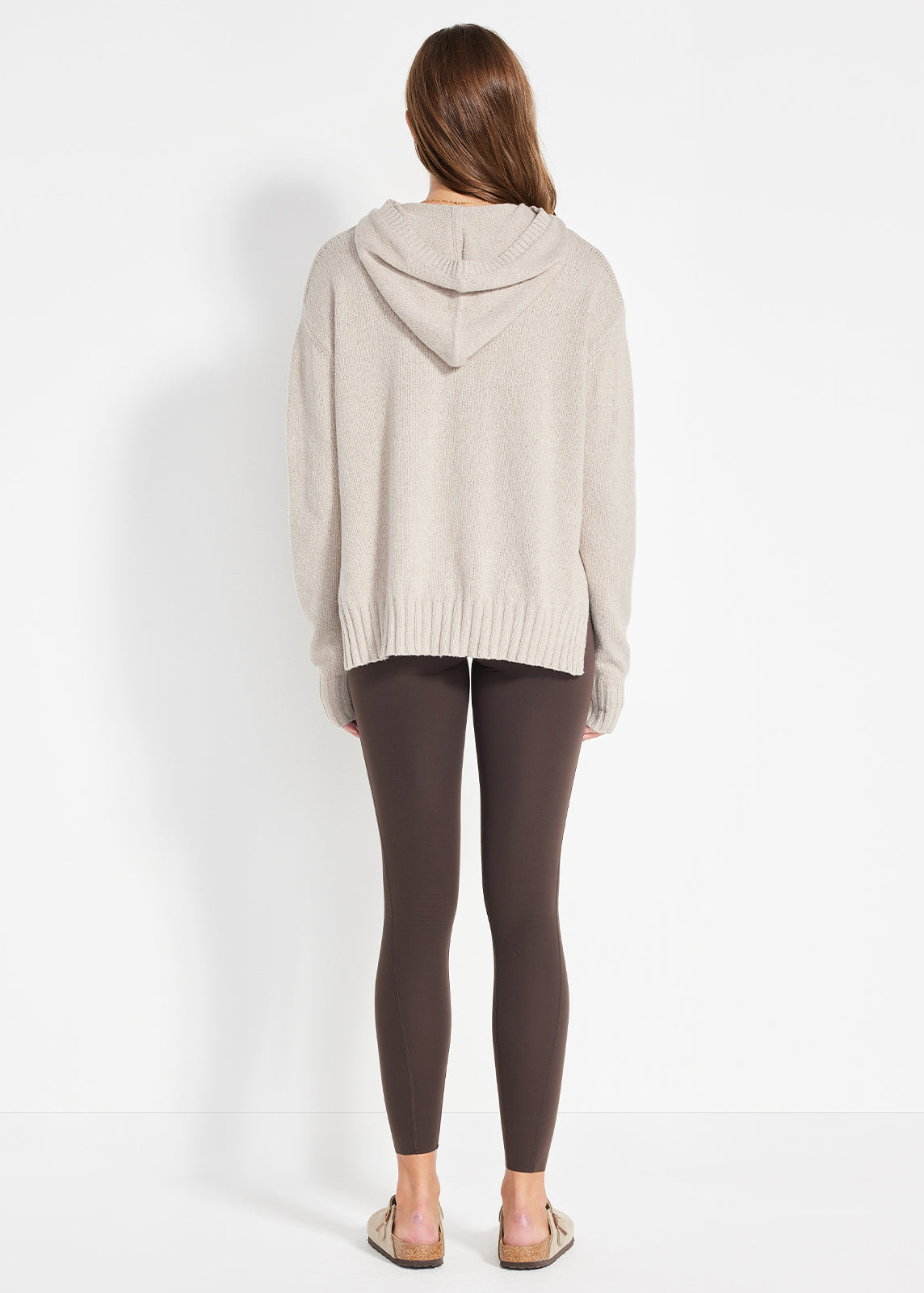 Relaxed Knit Hoodie