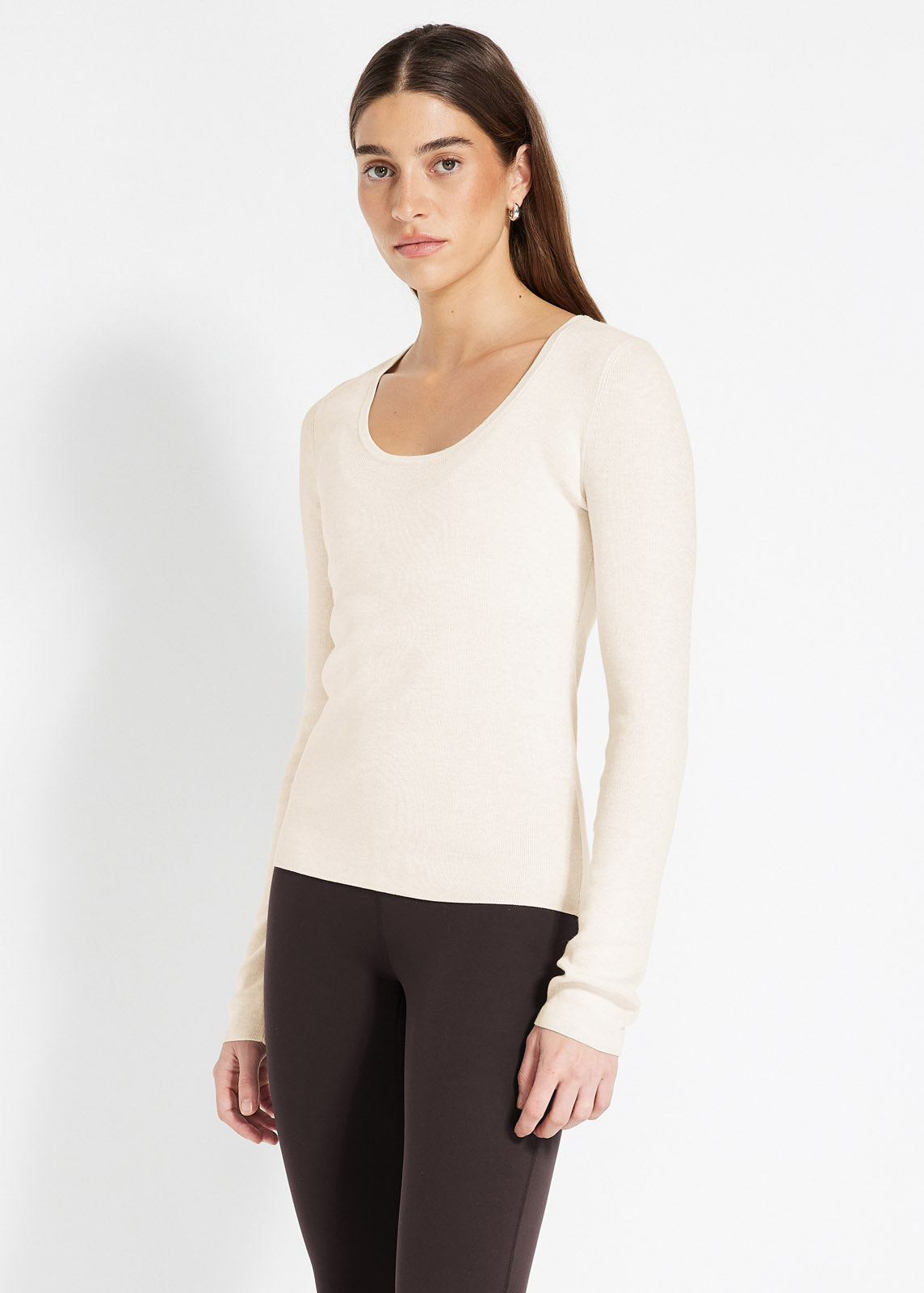 Snug Knit Scoop Long Sleeve