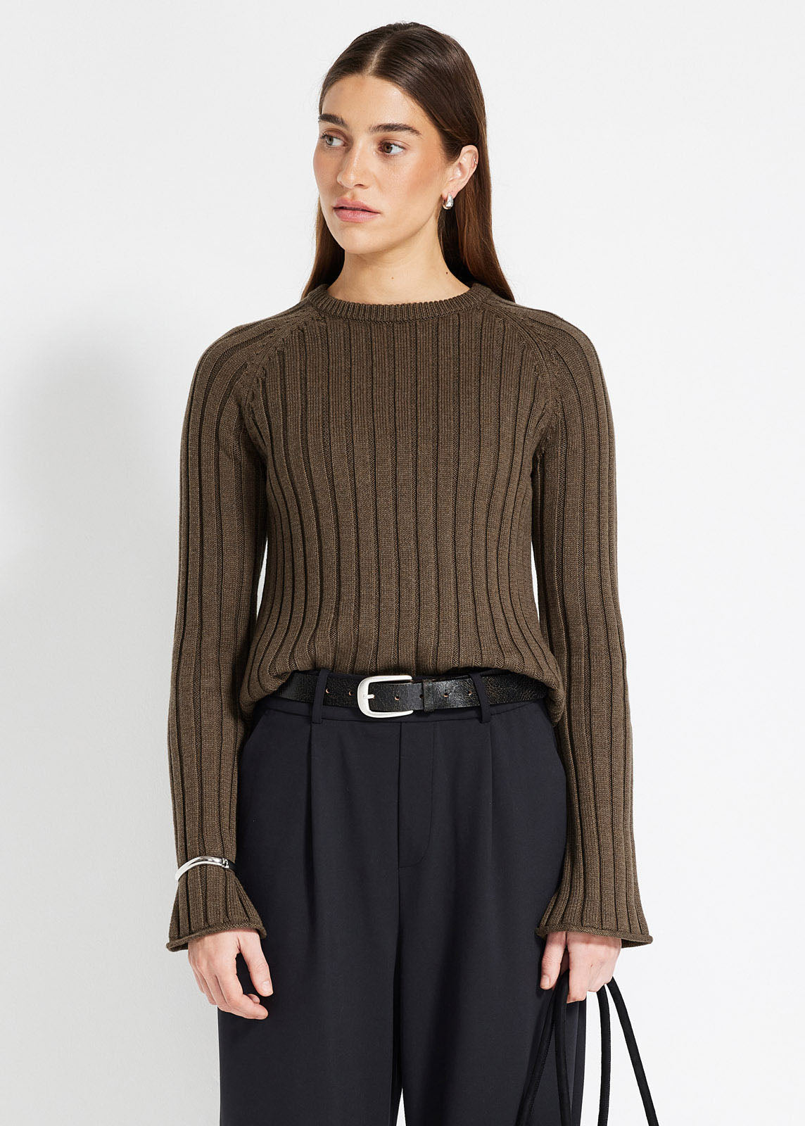 Knitted Rib Long Sleeve