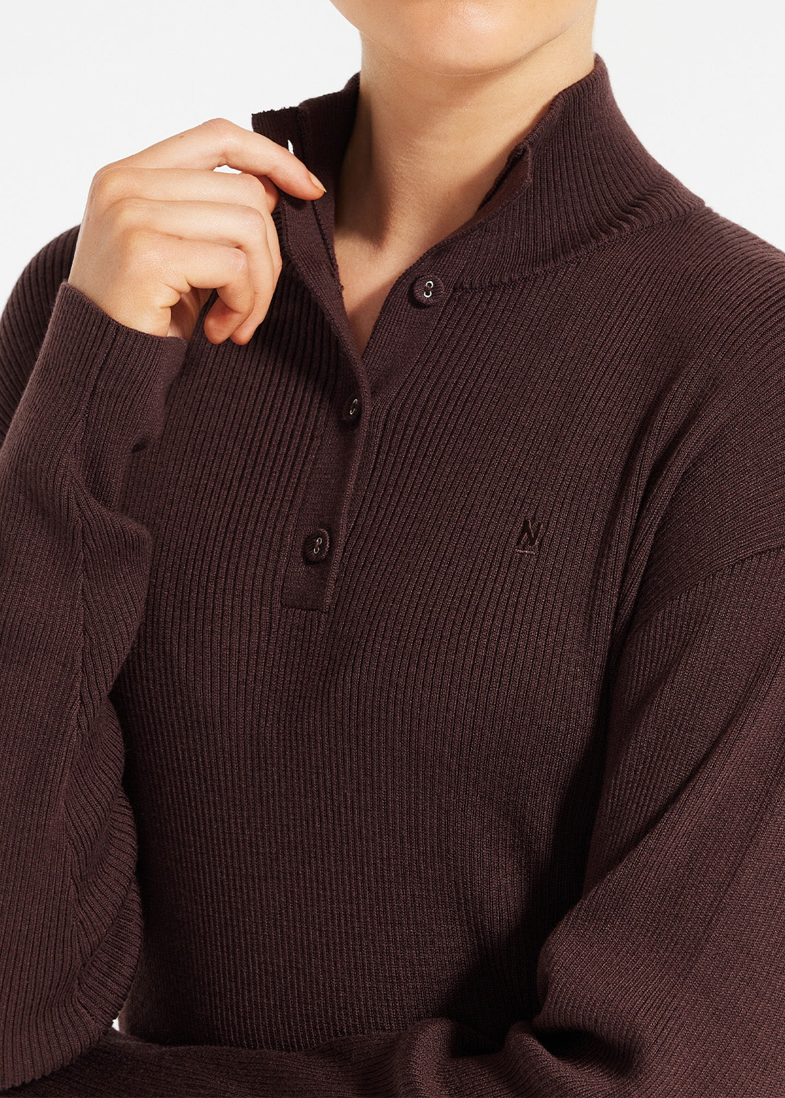 Snug Knit Ribbed Polo