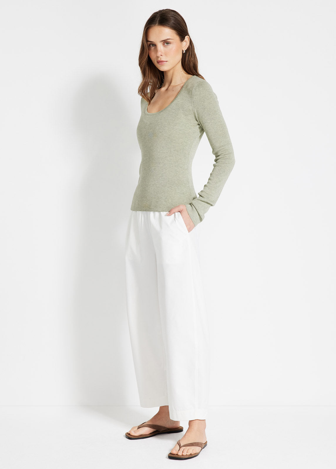Snug Knit Scoop Long Sleeve