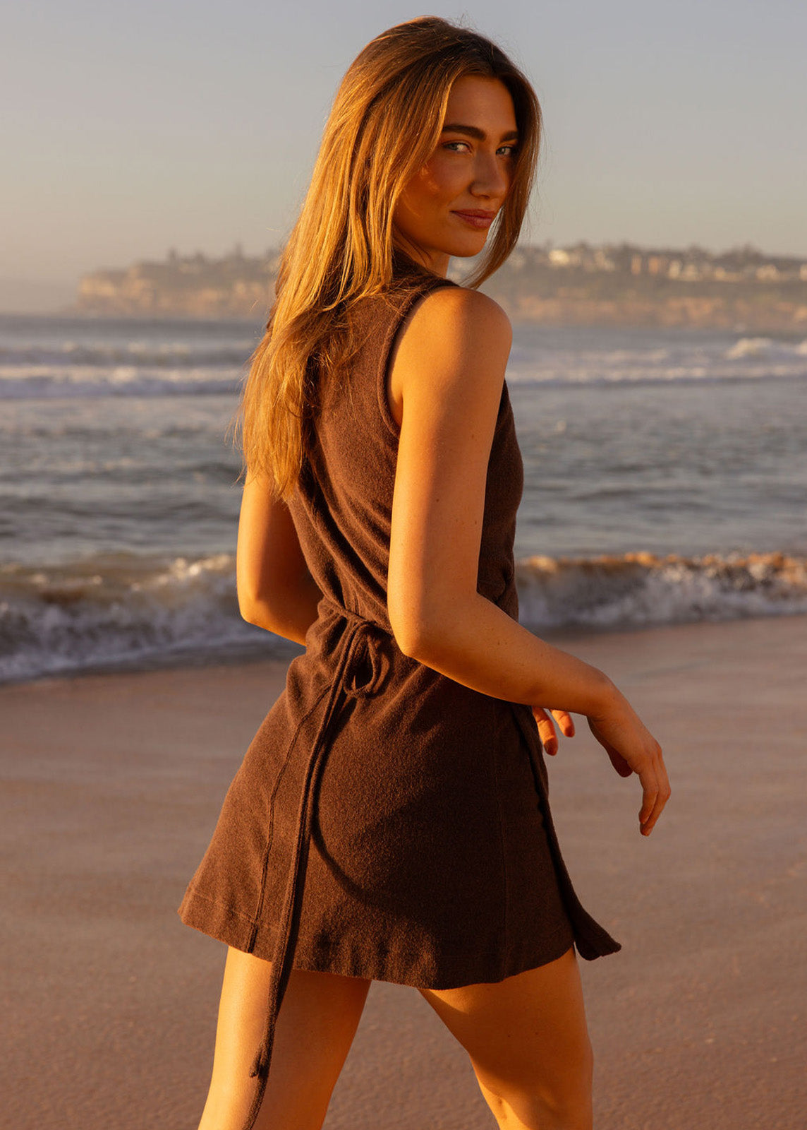 Coastal Terry Wrap Dress