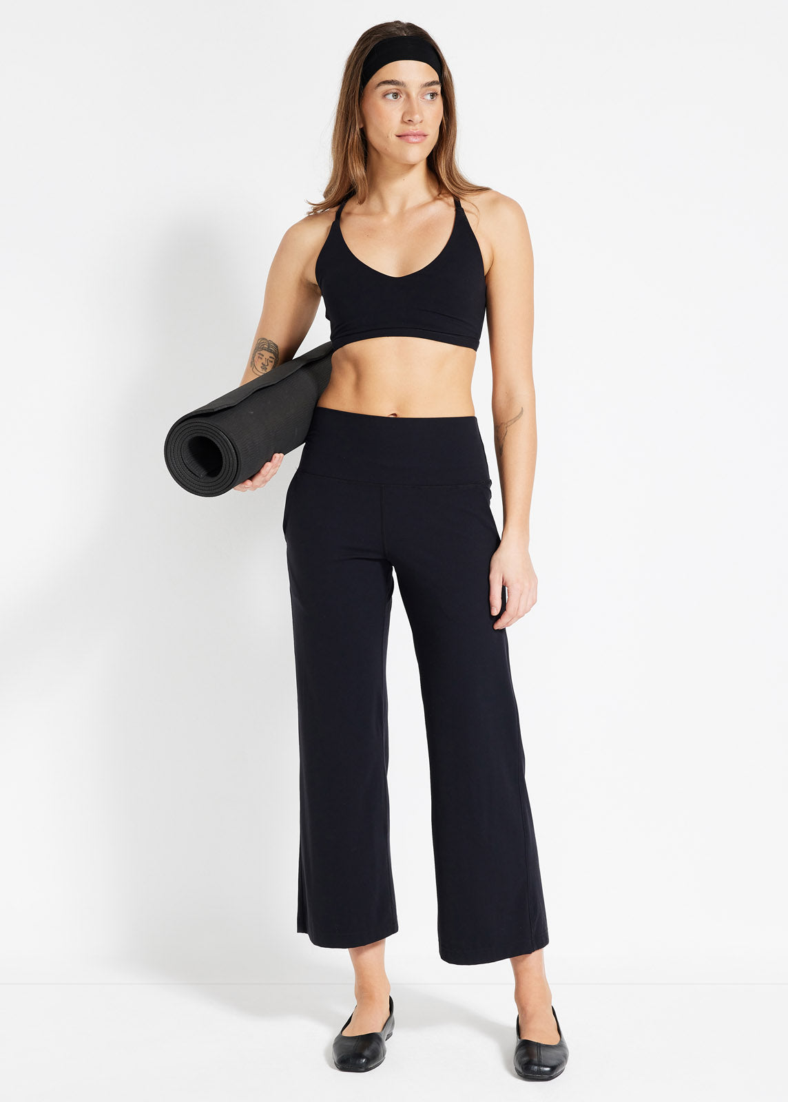 In Motion Cropped Wide Leg Pant