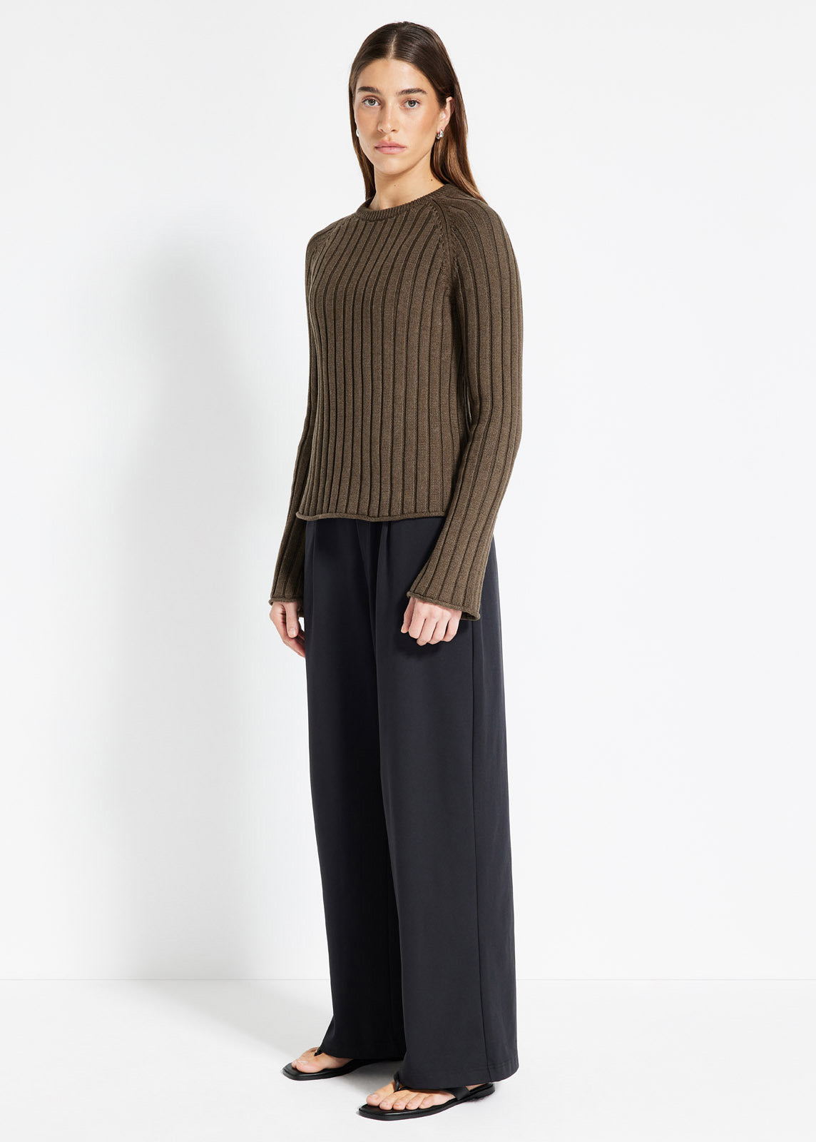 Knitted Rib Long Sleeve