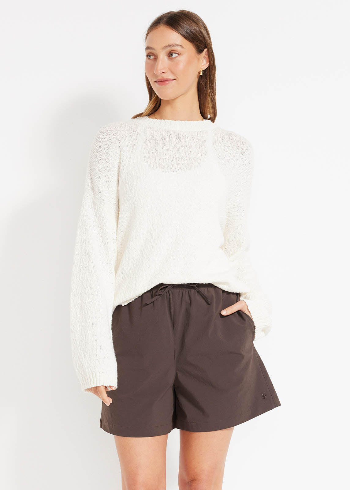 Boucle Knit Crew
