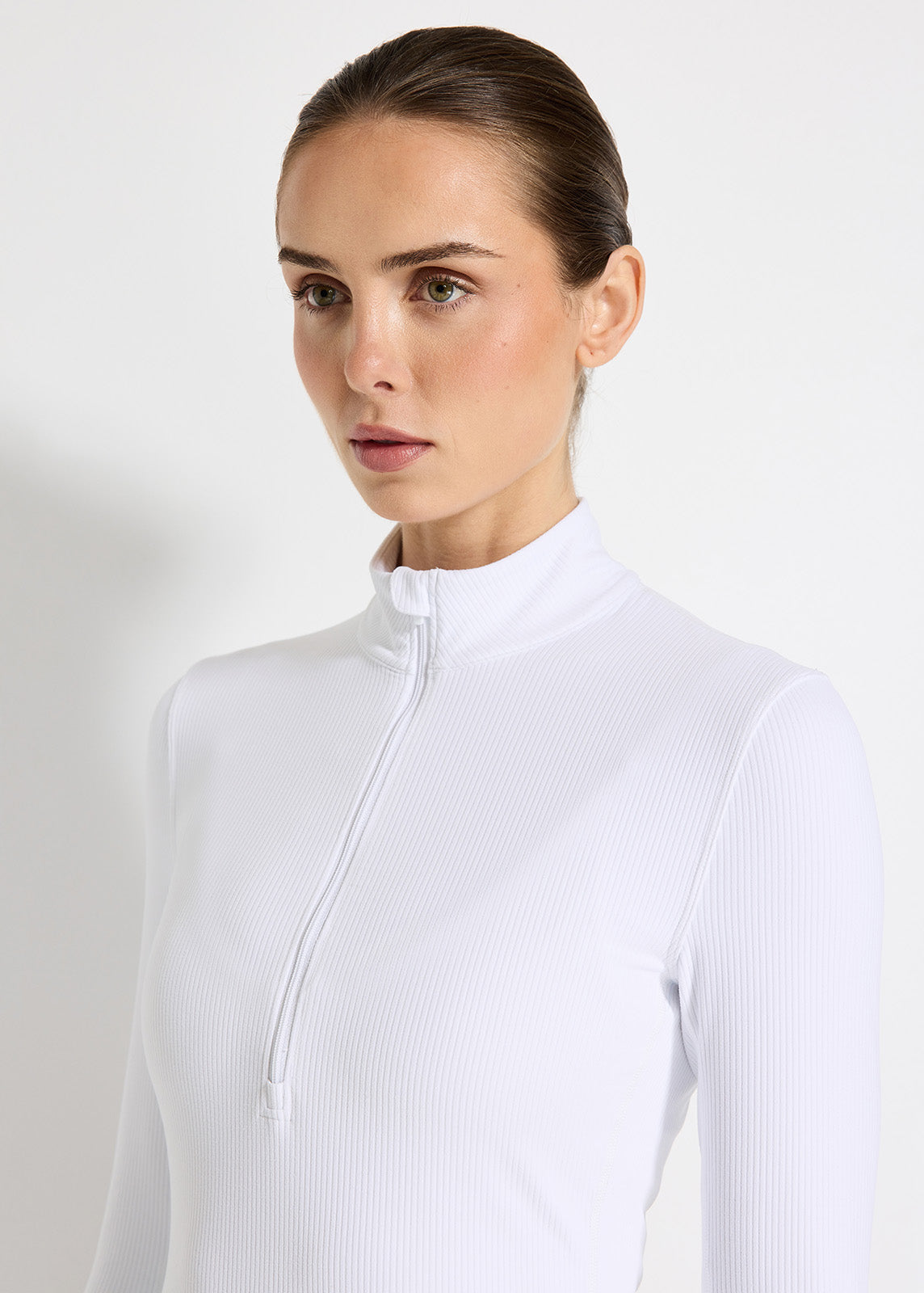 Ribbed Cardio Long Sleeve 1/2 Zip