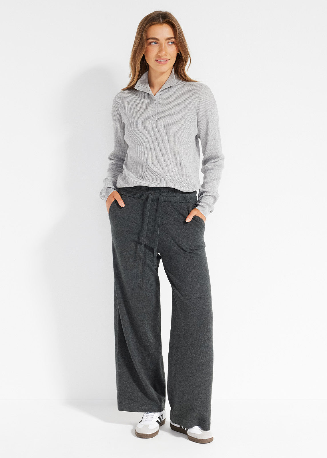 Snug Knit Ribbed Polo