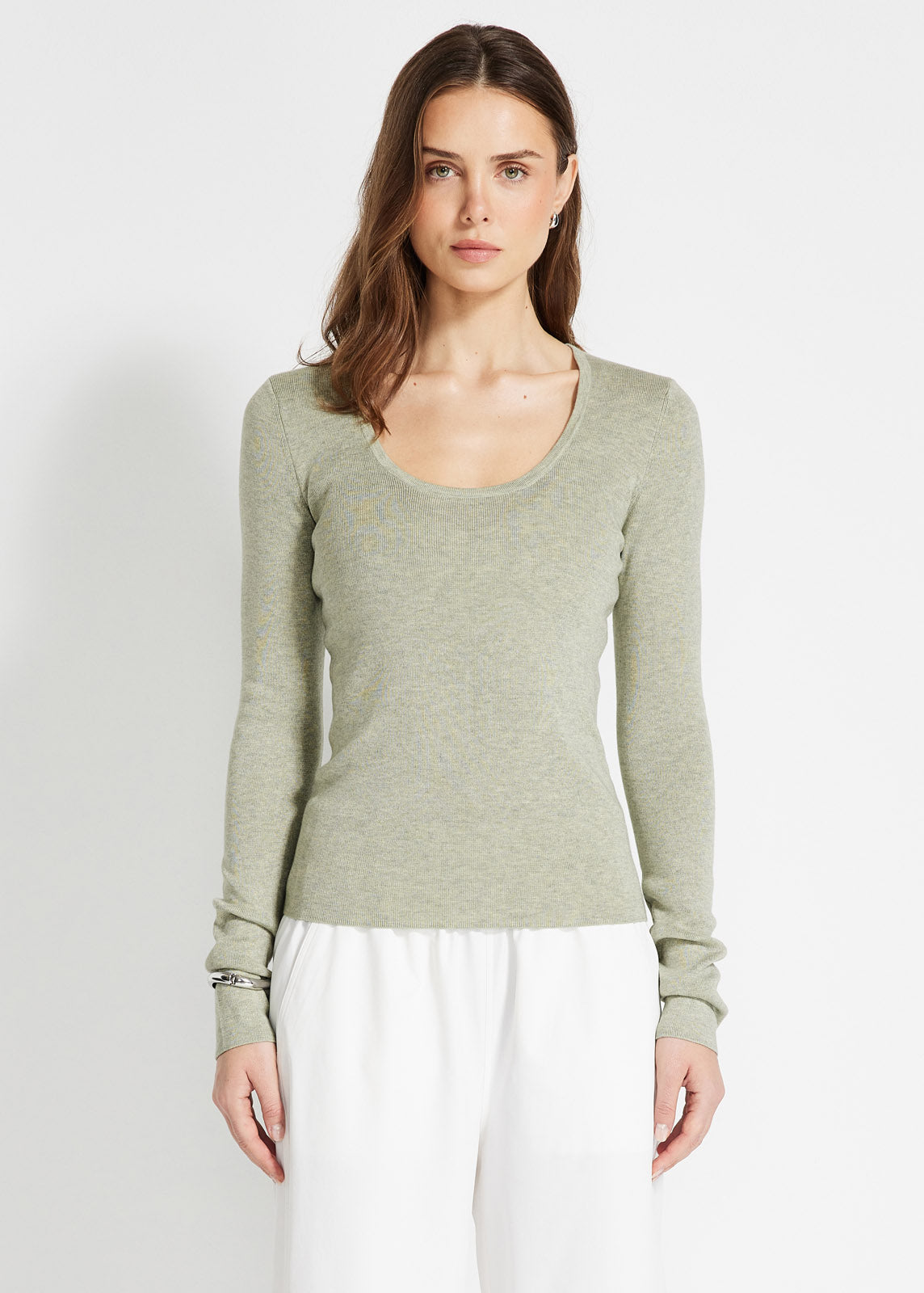 Snug Knit Scoop Long Sleeve