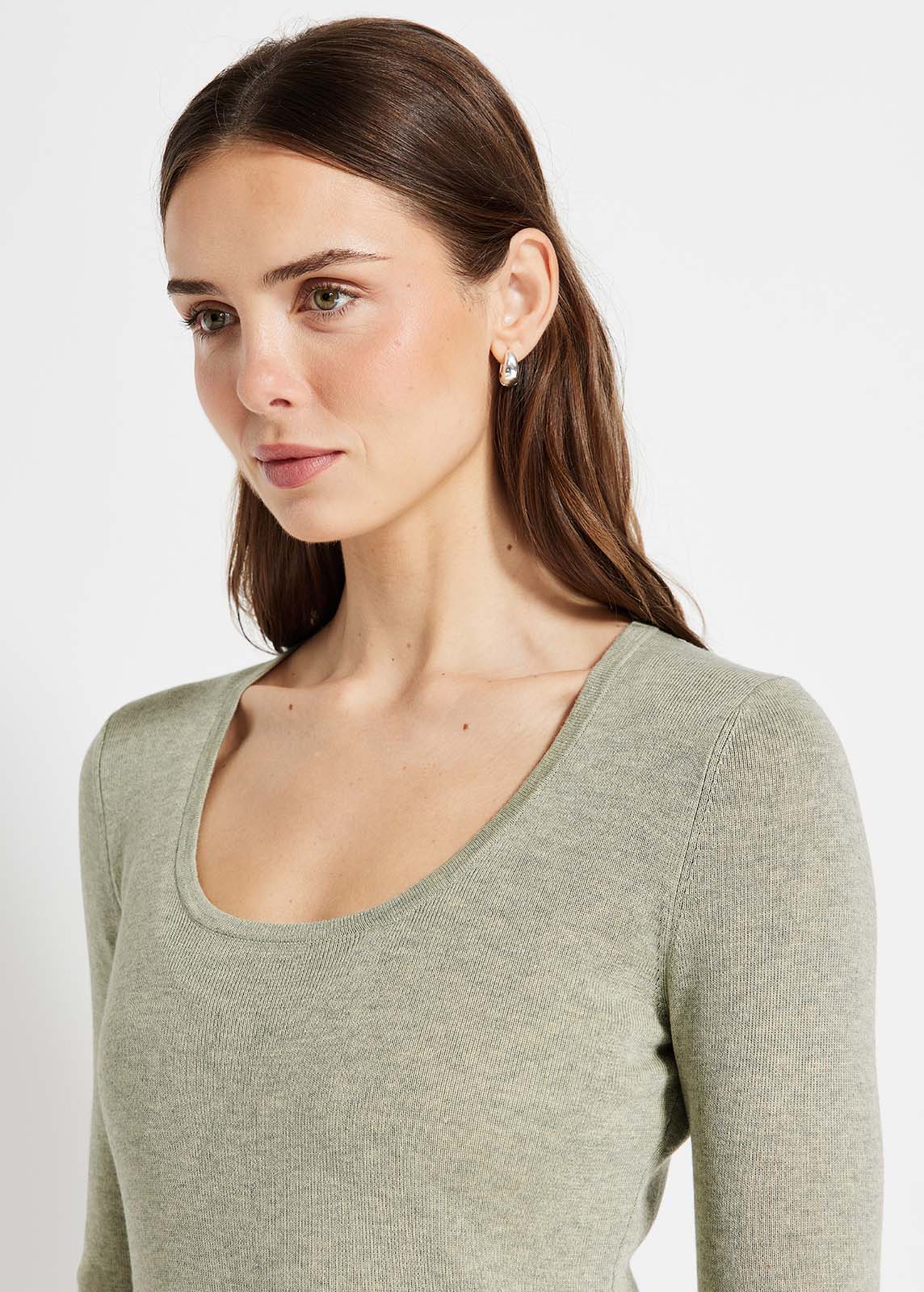 Snug Knit Scoop Long Sleeve