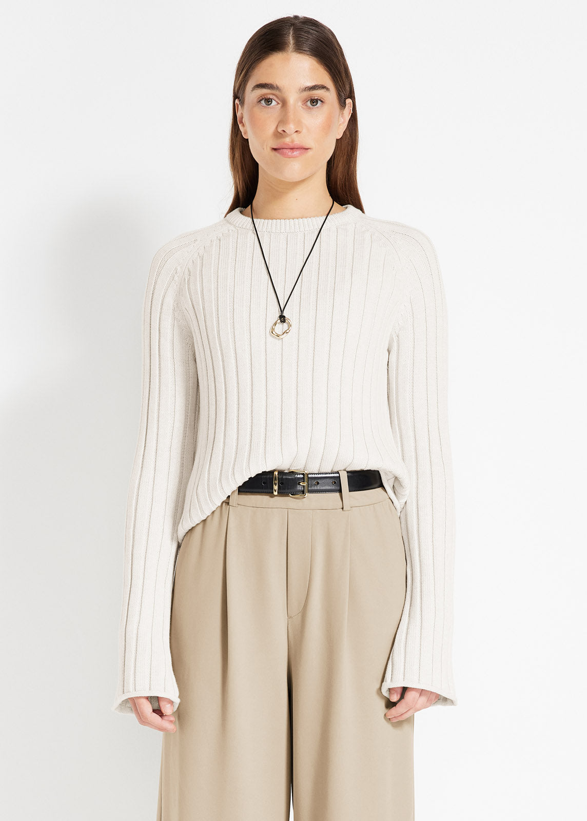 Knitted Rib Long Sleeve