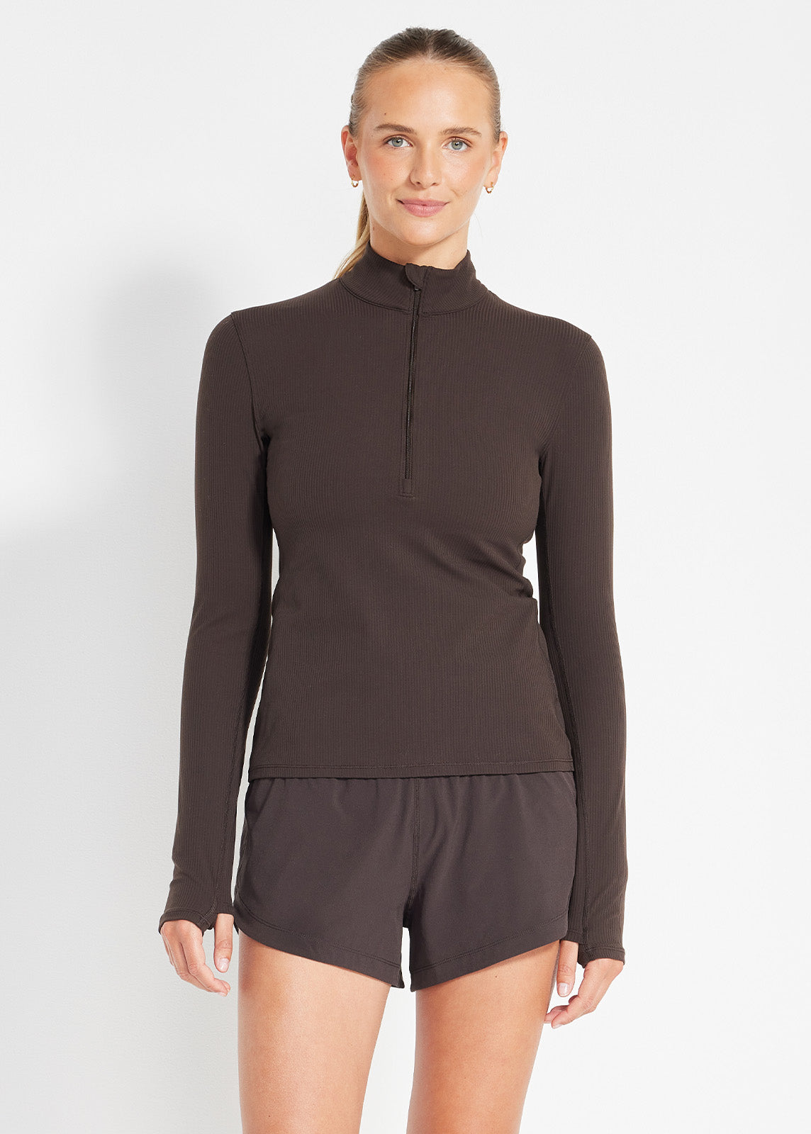 Ribbed Cardio 1/2 Zip