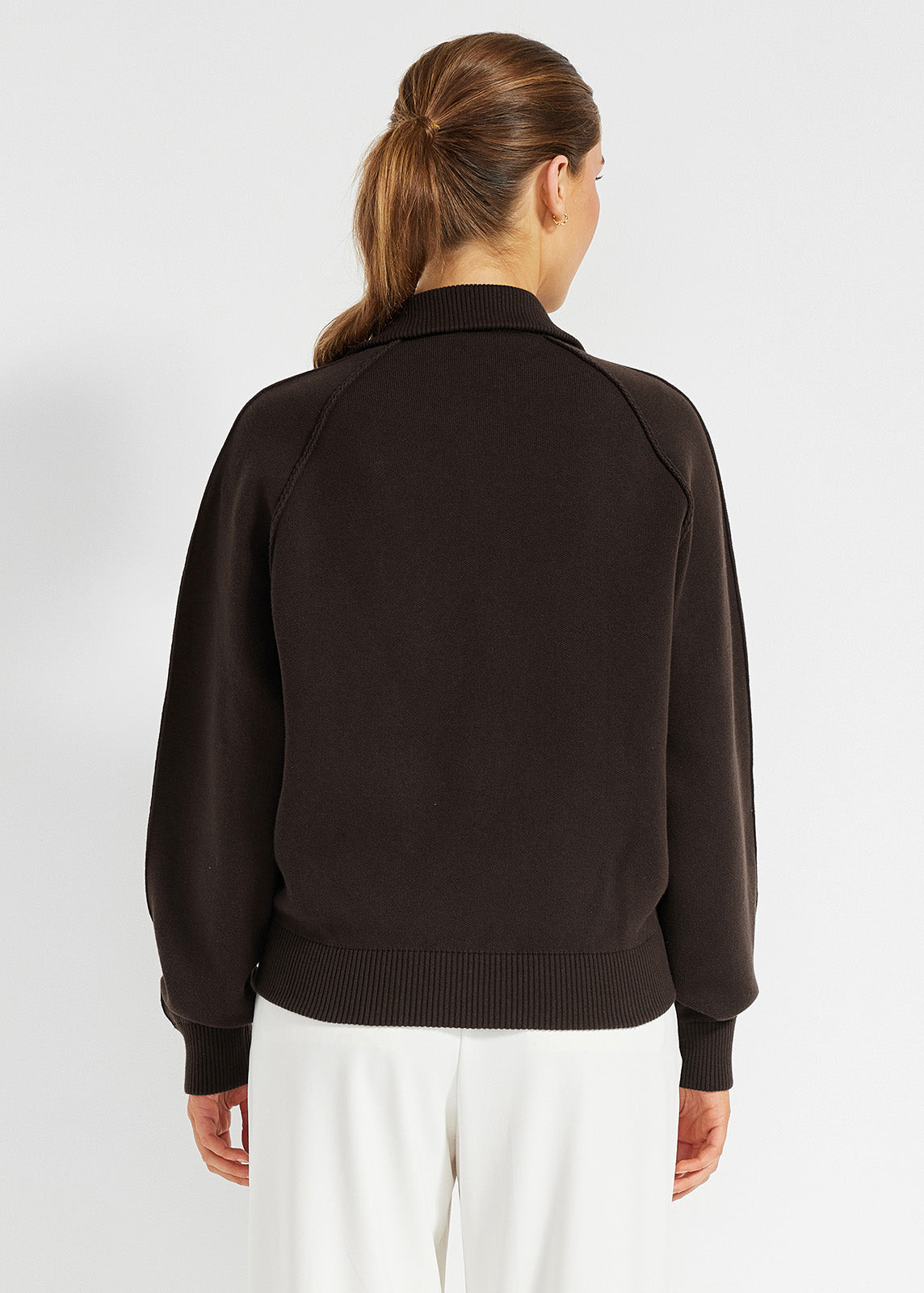 Oversized Knit Bomber