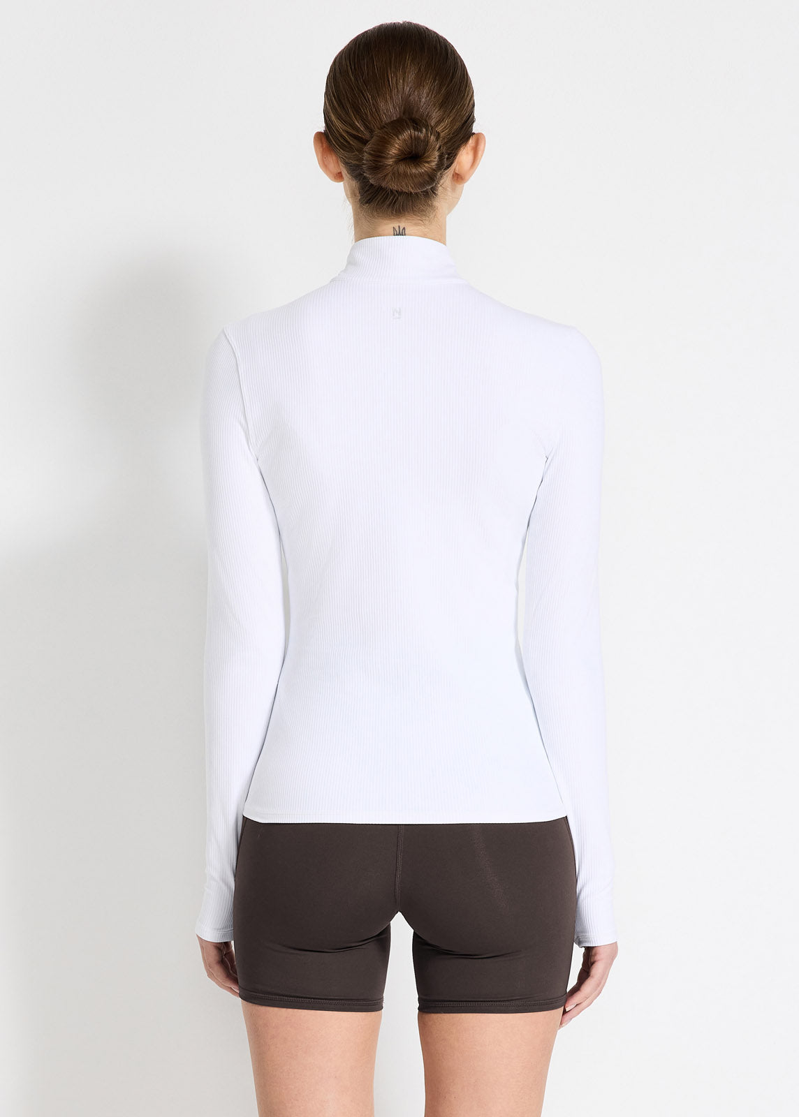 Ribbed Cardio Long Sleeve 1/2 Zip