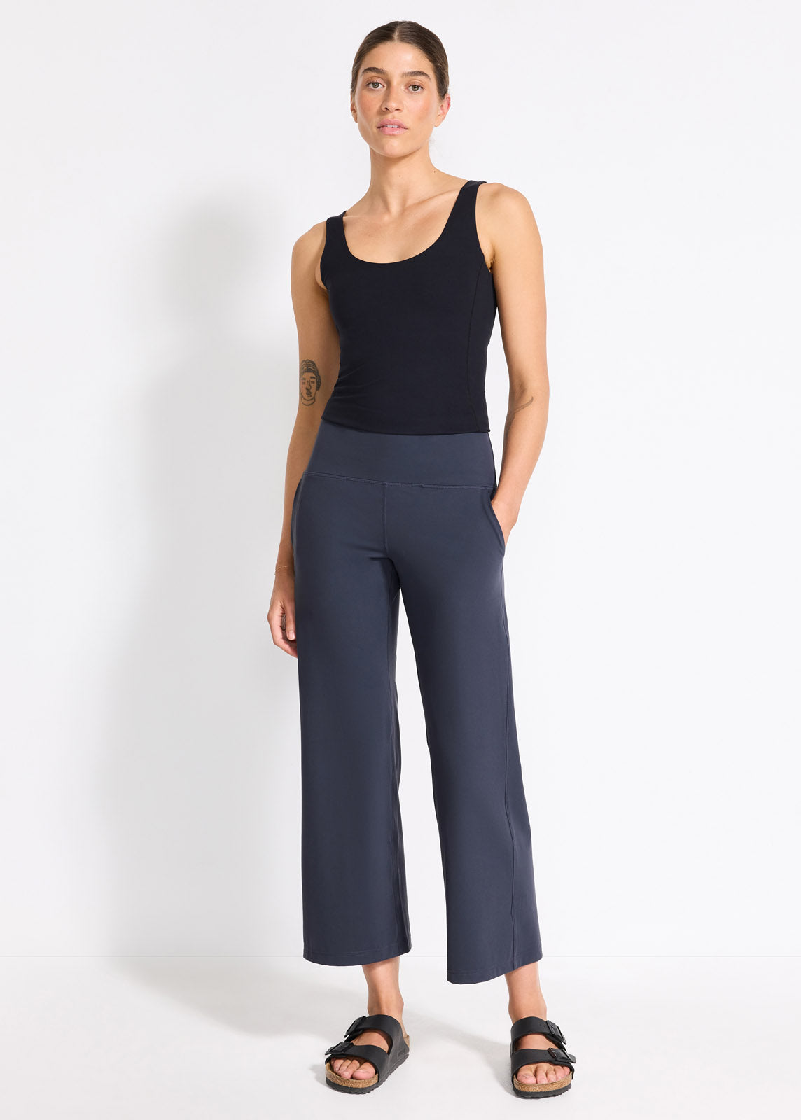 In Motion Cropped Wide Leg Pant