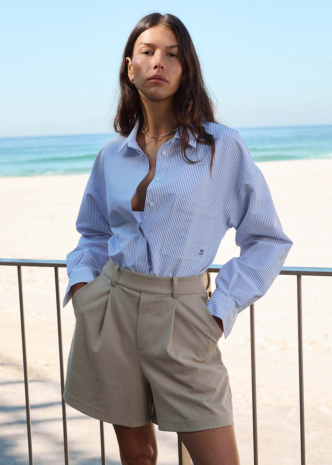 Pleated Tailored Short
