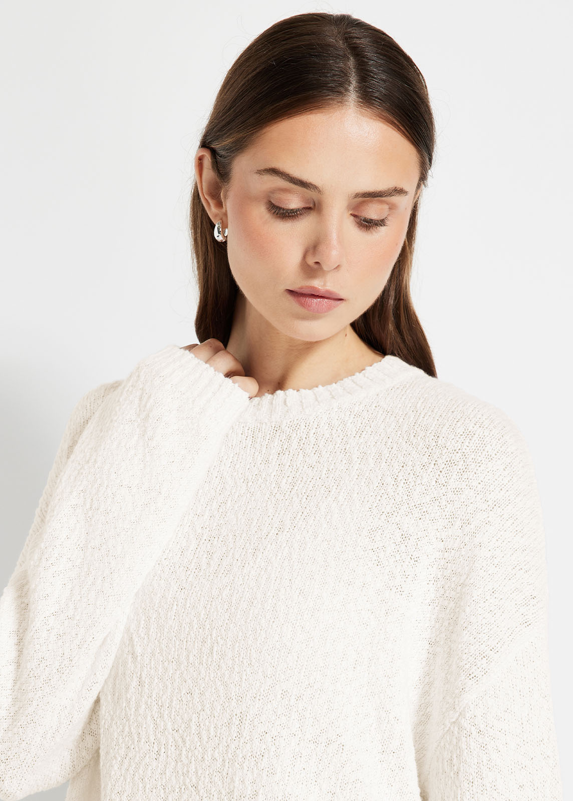 Boucle Knit Crew