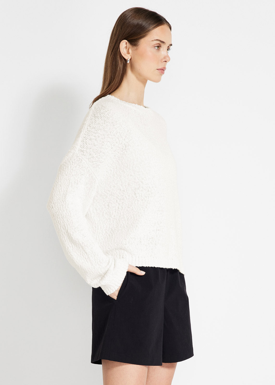 Boucle Knit Crew
