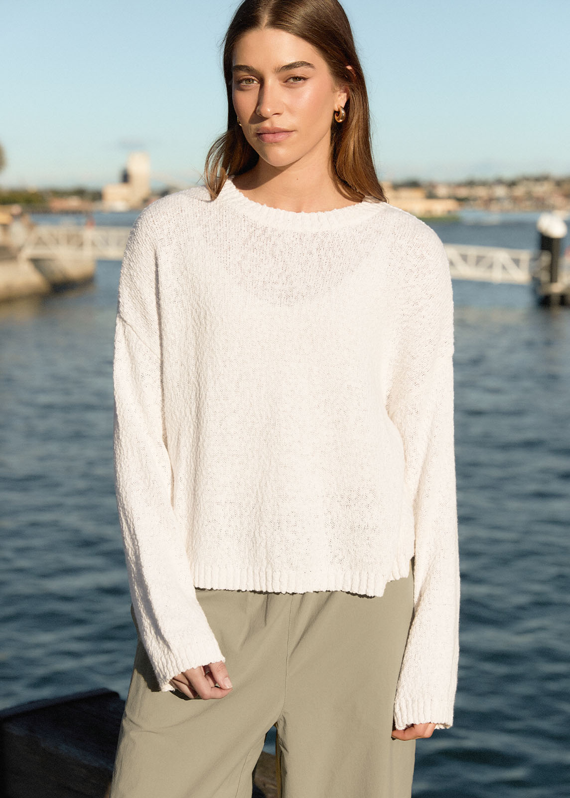 Boucle Knit Crew