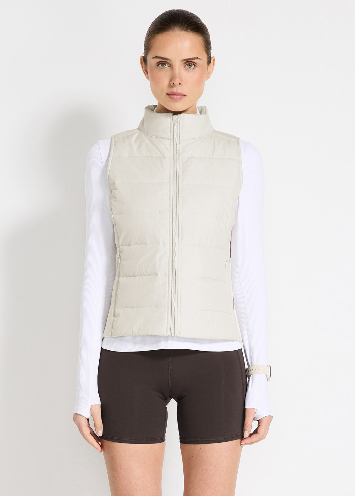 Ribbed Cardio Long Sleeve 1/2 Zip