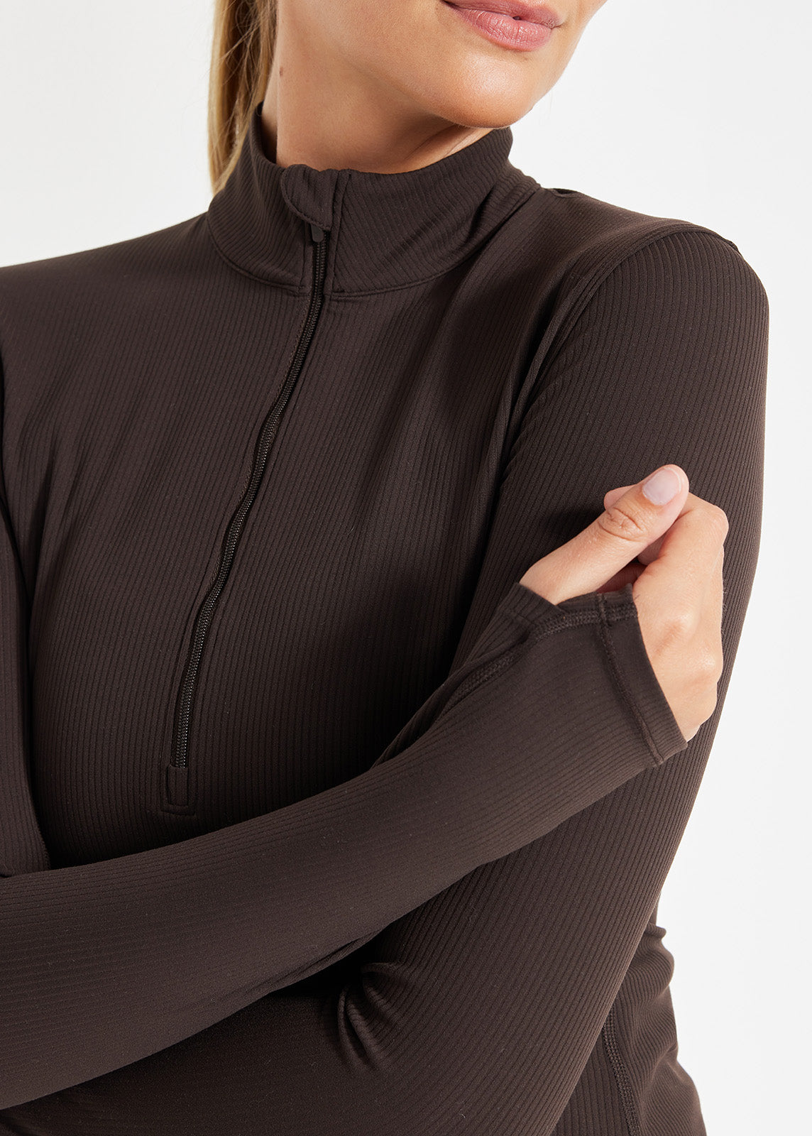Ribbed Cardio 1/2 Zip