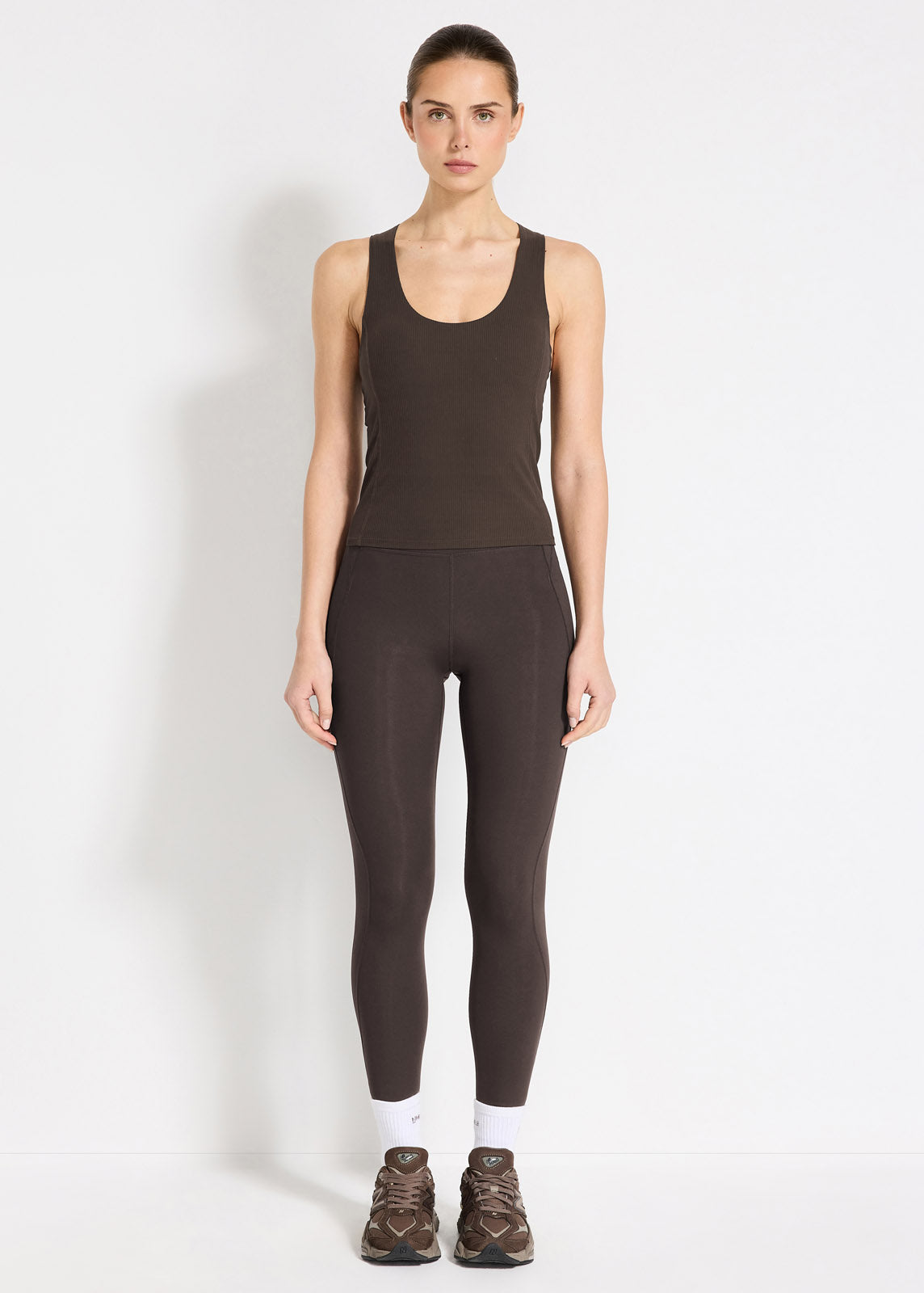 Ribbed Cardio 2-1 Scoop Tank