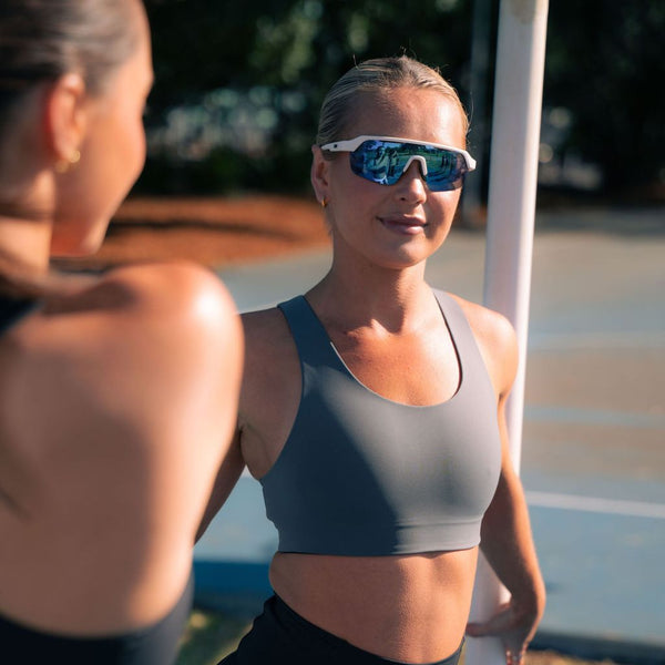 Runner warming up outdoors in Nimble In Pace performance wear.